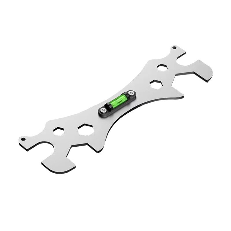 Ключ за душ и нивелир – двуфункционален инструмент, неръждаема стомана, матово покритие