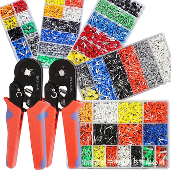 CNHH Tubular Terminal 1200CPS – needle-type wiring terminal, HSC8 6-4A, crimping pliers