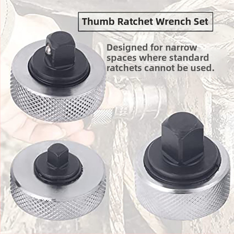 Σετ 3 τεμαχίων Mini Ratchet Finger Wrench – Κατασκευή από Εργαλειακό Ατσάλι για Επισκευή Μηχανημάτων