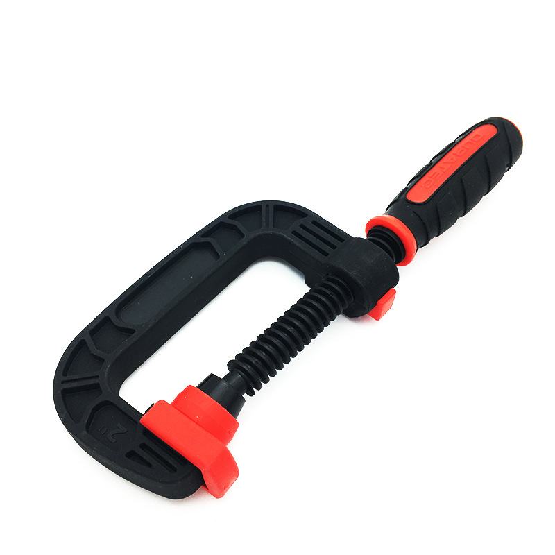 Duratec бърз зажим G/C-тип за DIY дървообработване – пластмасов, тегло 200 g, обхват 0–75