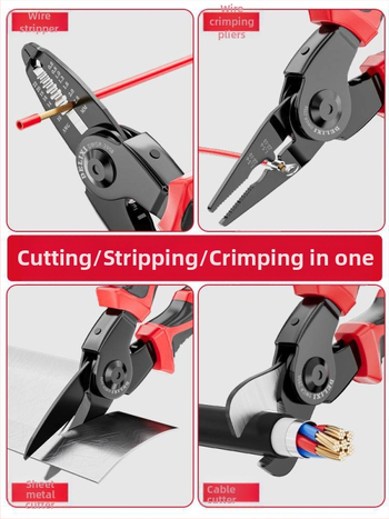 Delixi πένσες με κλείδωμα, πένσες για σύρμα, πολυλειτουργικά οικιακά εργαλεία ηλεκτρολόγου, διαγώνιες πένσες και πένσες με μυτερή μύτη, από χρωμιοβανδιού χάλυβα