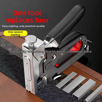 Ръчна пушка за пирони – за дърво и мебели, кодова серия; 100 връзки, 1000 пирона на кутия