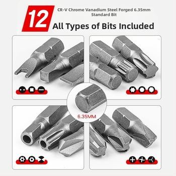 Mussen Hall 208-τεμάχιο σετ εξαρτημάτων για αφαίρεση βιδών, για ηλεκτρικό δράπανο και κατσαβίδι, καθαρό βάρος 2,21 kg