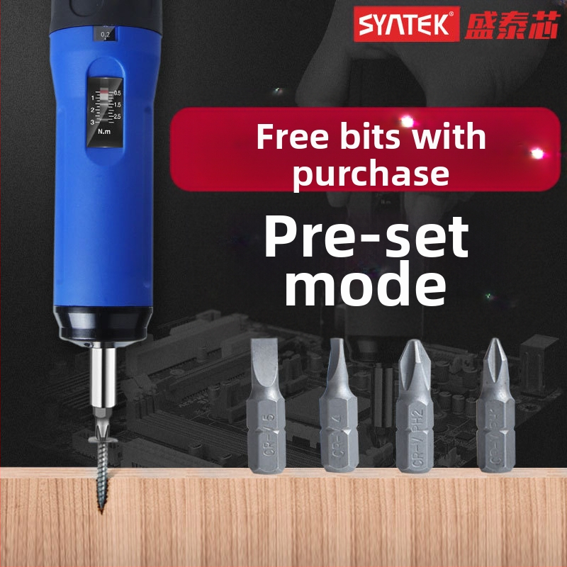 SYNTEK ключ за въртящ момент с цифров дисплей, предварително регулируем, диапазон 0.1–6 Nm, деление 0.01 Nm, модел SKNQ