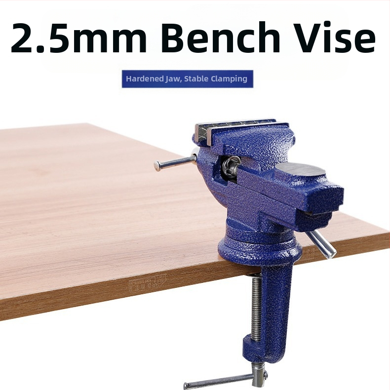 Mini fiksni stolni vise, lijevano željezo, završna obrada sprejem, preciznost, više specifikacija