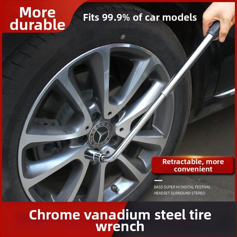 Teleskopский utični ključ za automobile – produljen, lakši rad; Yishun; 45# čelik; kromirano