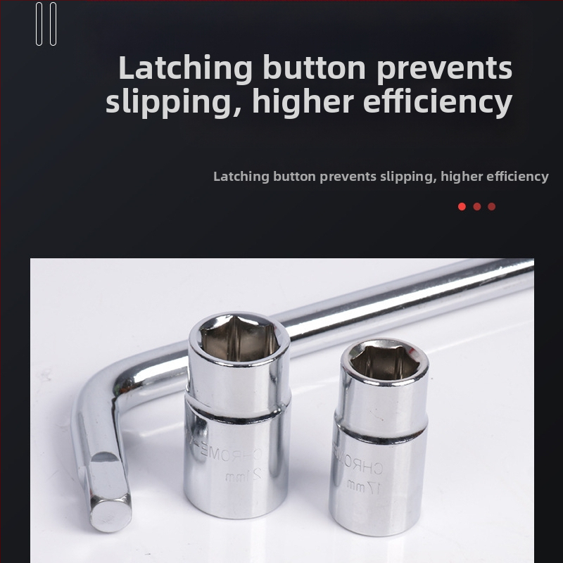 Телескопичен тресчотен ключ за автомобили – удължен и улесняващ работа; марка Yishun; материал 45# стомана; хромирано покритие