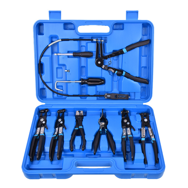 9-частен комплект клещи за стягане на водни тръби в автомобил, хром-ванадиева стомана