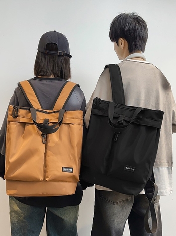 Τσάντα πλάτης unisex από νάιλον, street fashion, 20–35L, αναπνέουσα και επεκτάσιμη, με καμπυλωτό ιμάντα ώμου