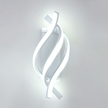 Φωτιστικό τοίχου LED, σώμα και σκιά από αλουμίνιο, σύγχρονο μινιμαλιστικό στυλ, 110-220V, Έξυπνο Tmall Elf