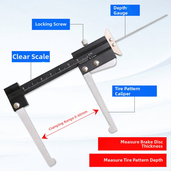 Μετρητής πάχους δίσκου φρένου – ανοξείδωτο ατσάλι, μάρκα Come by car, για μέτρηση του πάχους δίσκου φρένου