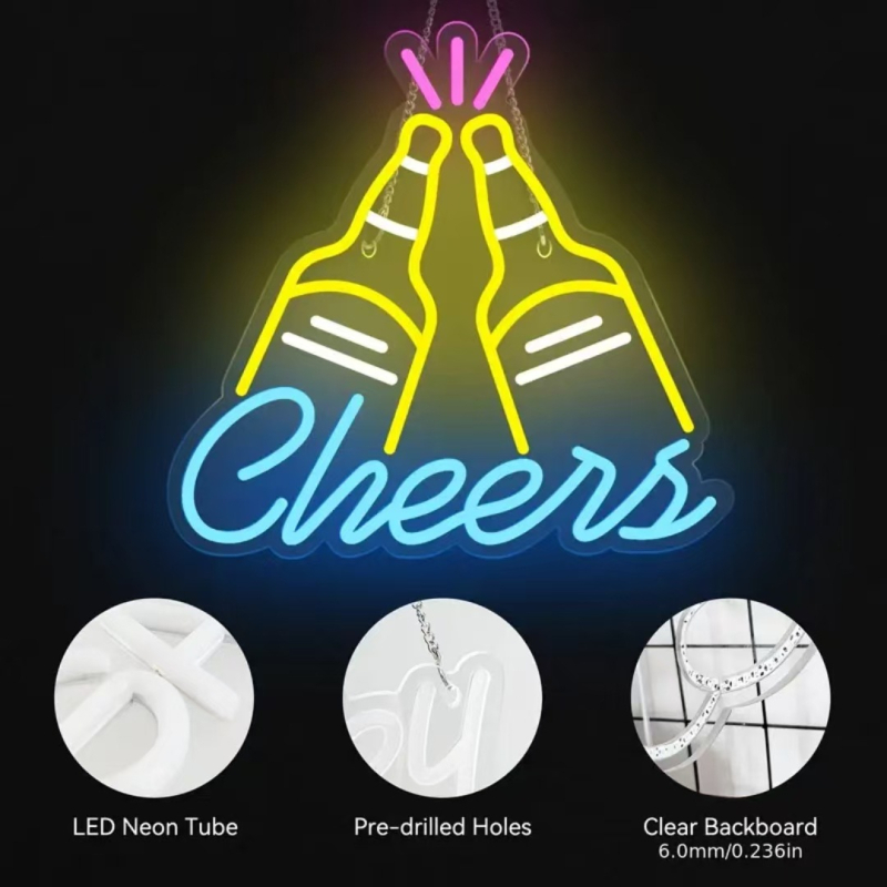 LED falikar dekorációs világítás – modell Cheers, USB tápegység, bemeneti feszültség 5V, IP42, élettartam 500000 óra