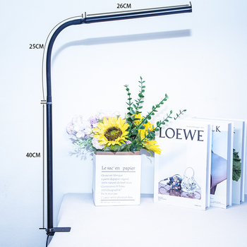 LED biuro lemputė akims apsaugoti su sulenkiamu klipu, viso spektro šviesa, žemas mėlynos šviesos lygis, reguliuojamas ryškumas, 13W