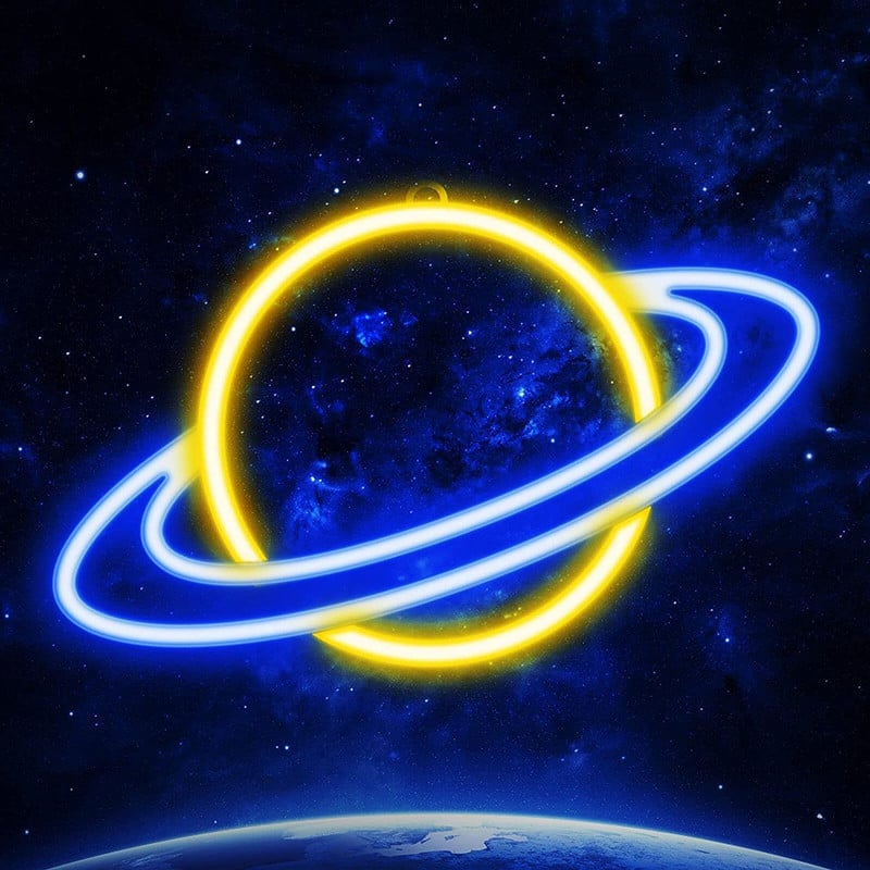 LED neon jel falidísz – csillagos ég, modell XZ-05, E14 foglalat, 5V, IP42