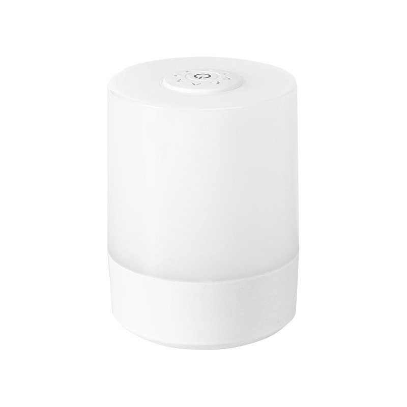 Babaágy melletti éjjeli fény érintéses vezérléssel, koppintás aktiválás, beépített akkumulátor, műanyag lámpabúra