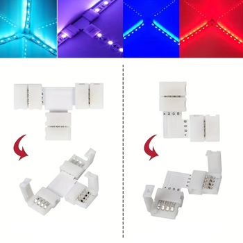 LED 5050 γυμνή πλακέτα λαμπτήρας με εξαρτήματα, RGB σύνδεση, 4P συνδετήρες χωρίς συγκόλληση