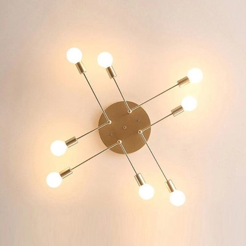 Σκανδιναβικό σιδερένιο φωτιστικό οροφής AL8989 με LED, 220V