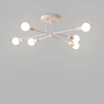 Σκανδιναβικό σιδερένιο φωτιστικό οροφής AL8989 με LED, 220V