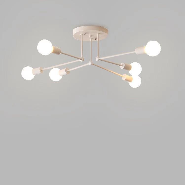 Σκανδιναβικό σιδερένιο φωτιστικό οροφής AL8989 με LED, 220V