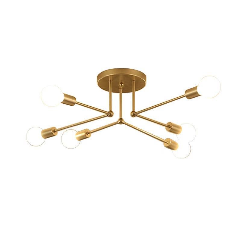 Σκανδιναβικό σιδερένιο φωτιστικό οροφής AL8989 με LED, 220V