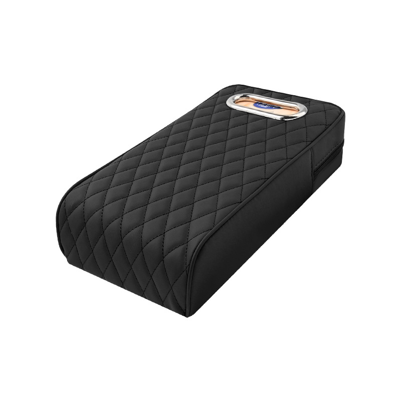 Подлакътник за автомобил, кожен, мемори пяна, модел APR02, универсална съвместимост