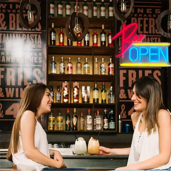 LED λέξη-σήμα OPEN, φωτεινότητα 2000 lm, 12V, IP65