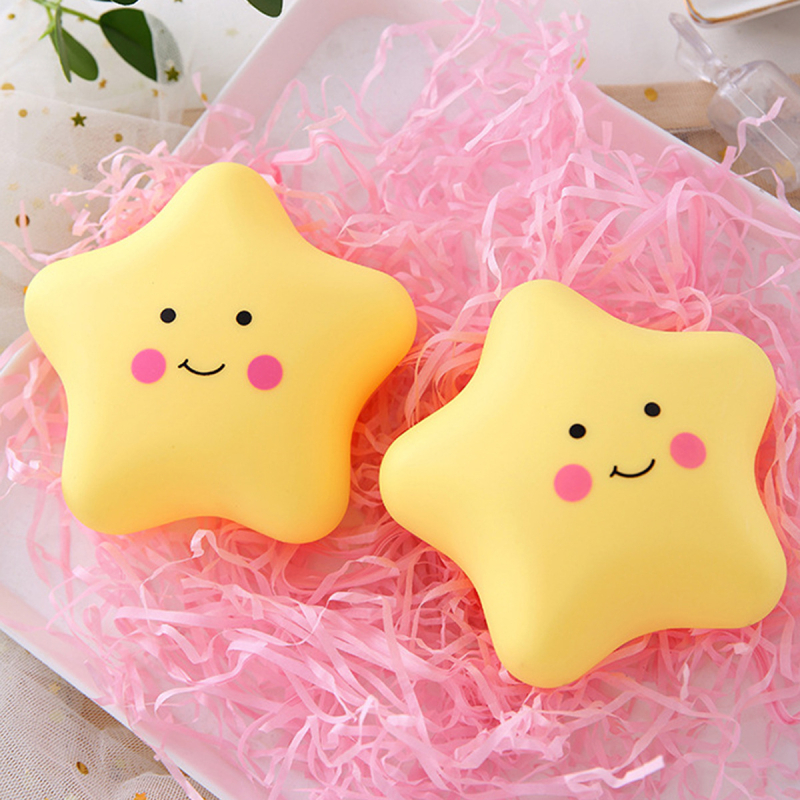 LED modellező éjszakai lámpa — aranyos szilikon ötfogú csillag gyerekszobához, modell BZ1291, műanyag ház, IP42, élettartam 20.000 óra