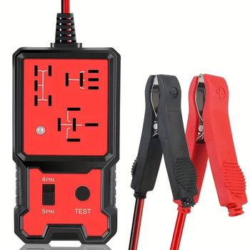 Automašīnas releja testētājs un releju analizer 4/5 kontaktu, barošanas spriegums 12–24V, darba temperatūra 50°C