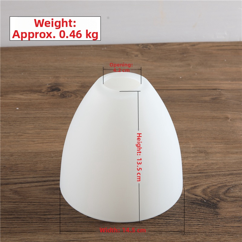 Стъклен абажур за полилей, E27 винтово захващане, модел 1 капачка