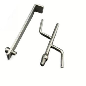 Teleskopinis strypas aukštoms vietoms su plokščiu kabliu iš nerūdijančio plieno, skirtas lauko naudojimui