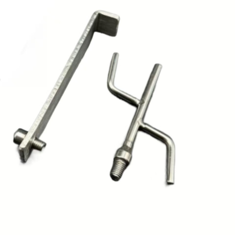 Teleskopinis strypas aukštoms vietoms su plokščiu kabliu iš nerūdijančio plieno, skirtas lauko naudojimui