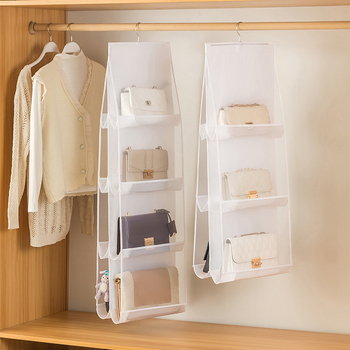 Κυβικός οργανωτής αποθήκευσης τσαντών για τοίχο, με αδιάβροχο ύφασμα Oxford, κατάλληλος για δερμάτινες τσάντες, είδη και ρούχα