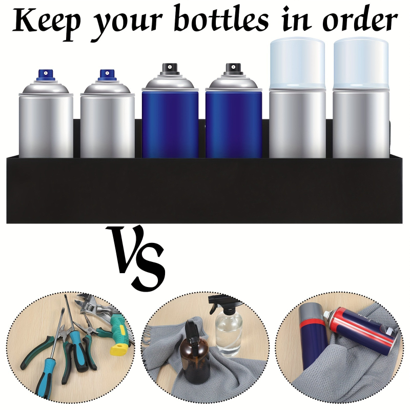 Szénacélból készült többfunkciós tárolóállvány; nedvességálló, csavaros rögzítés, 1 szint, modern minimalist stílus.