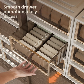 Κουτί αποθήκευσης εσωρούχων με συρτάρι — 3-σε-1 οργανωτής για σουτιέν, εσώρουχα και κάλτσες; PP πλαστικό, προστασία από σκόνη; βάρος 0,95–3,01 kg; μάρκα Flying Cat.