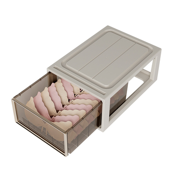 Κουτί αποθήκευσης εσωρούχων με συρτάρι — 3-σε-1 οργανωτής για σουτιέν, εσώρουχα και κάλτσες; PP πλαστικό, προστασία από σκόνη; βάρος 0,95–3,01 kg; μάρκα Flying Cat.