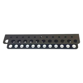 Ραφιέρα εργαλείων με πλέγμα για τοίχο, ανθρακούχος χάλυβας, μοντέρνο μινιμαλιστικό στυλ, 1 επίπεδο, αποθήκευση κατσαβιδιών