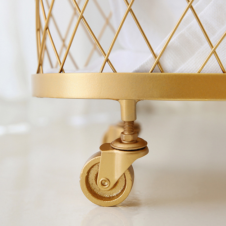 Dzelzs veļas grozs nordiskā stilā, mājas lietošanai — Zhan Mao; Materiāls: dzelzs; Stils: modernā vienkāršība