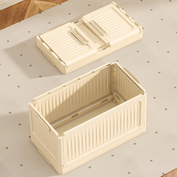 Συρόμενο κουτί αποθήκευσης από PP πλαστικό για το πορτμπαγκάζ αυτοκινήτου, 60L, Πολυλειτουργικό, Φορητό