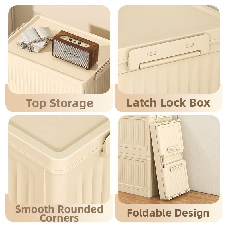 Сгъваема PP пластмасова кутия за багажника на колата, 60L, многофункционална, преносима