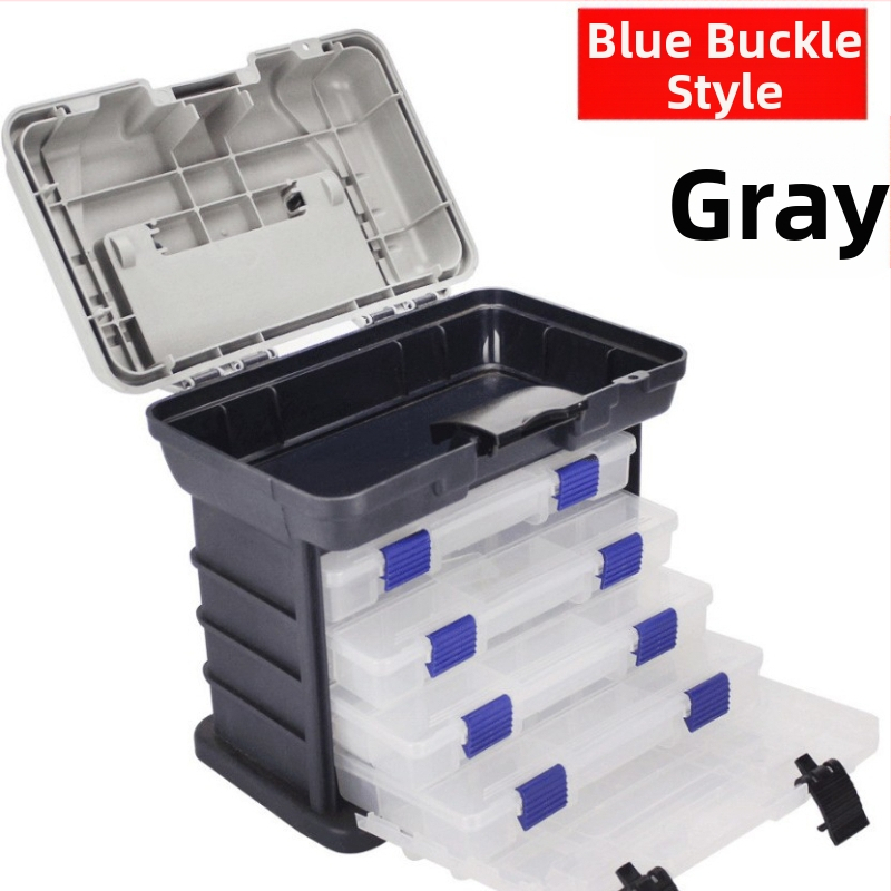 Риболовна кутия, 4-слойна PP конструкция, марка Lure No.7, капацитет под 9