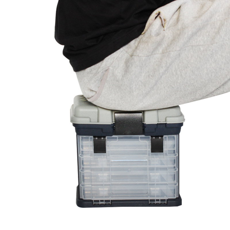 Lure No.7 Žvejybos dėžutė, 4 sluoksnių PP konstrukcija, Talpa žemiau 9