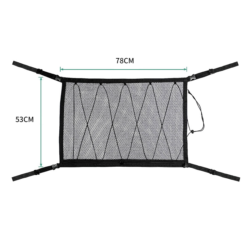 Poliészter autó belső tető tároló táska, függő kialakítású, testreszabható logó nyomtatással