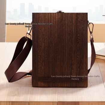 Ξύλινο κουτί αποθήκευσης γραφείου με διαχωριστικά, μοντέρνος μινιμαλιστικός σχεδιασμός, προσαρμόσιμος, δυνατότητα εκτύπωσης λογότυπου