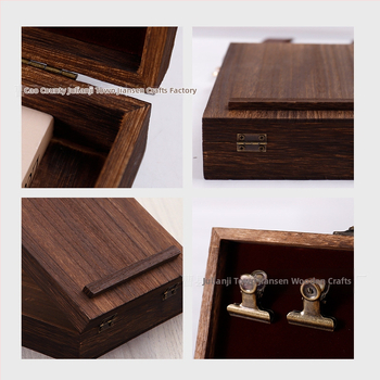 Ξύλινο κουτί αποθήκευσης γραφείου με διαχωριστικά, μοντέρνος μινιμαλιστικός σχεδιασμός, προσαρμόσιμος, δυνατότητα εκτύπωσης λογότυπου