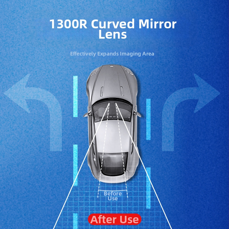 HD вътрешно автомобилно огледало, широкоъглен изглед, голямо зрително поле, плоска/изкривена повърхност, помощ за слепи зони при маневриране