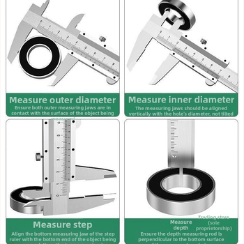 Vernier kalibreris iš nerūdijančio plieno, skaitmeninis ekranas, vidinio ir išorinio skersmens matavimas, aukšta tikslumas