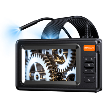 Βιομηχανικό ενδοσκόπιο με οθόνη — 8 mm φακός, HD οθόνη, επιθεώρηση αυτοκινήτων και σωληνώσεων