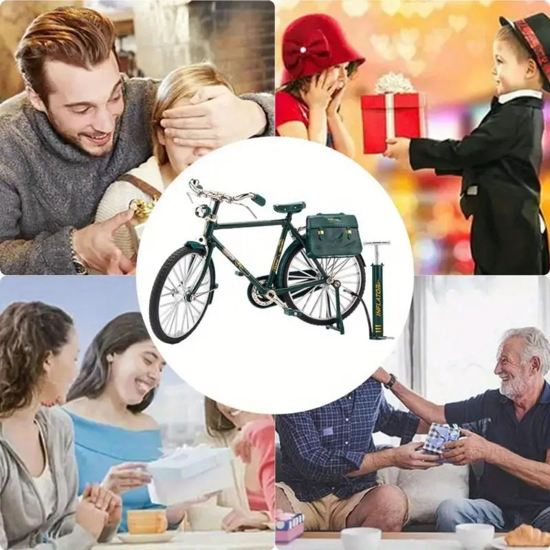 Model bicikla od zlitine, klasični stil, kolekcionarska ukrasna igračka, dar
