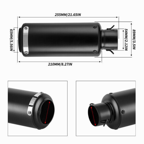Módosított kipufogócső CHMOTOR CH001-1 Rozsdamentes acél (Általános)