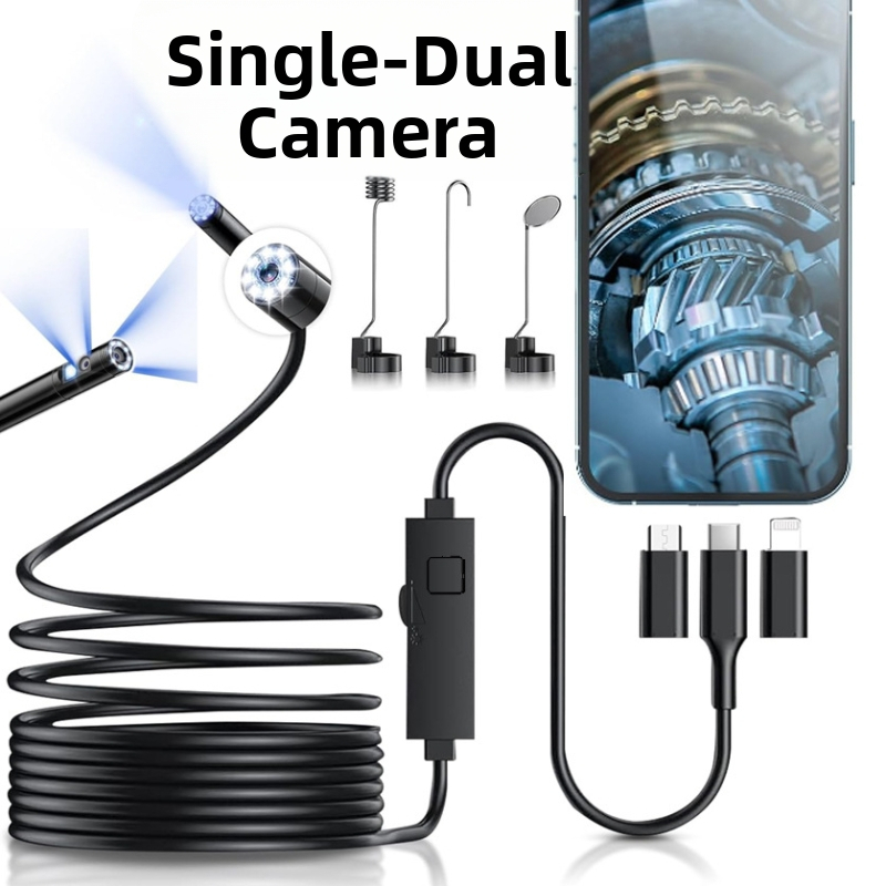 Jade YS105 industrijski boreskop za inspekciju cijevi i automobila, IP67 vodootporan, 1440P, spojen sa pametnim telefonom, LED rasvjeta